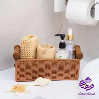 سبد بافت طرح کمند سایز 3 زیبا