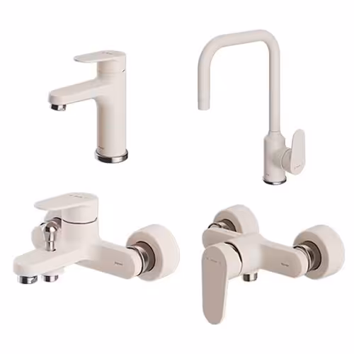 ست 4 تکه شیر آلات شودر مدل آلپ شیری