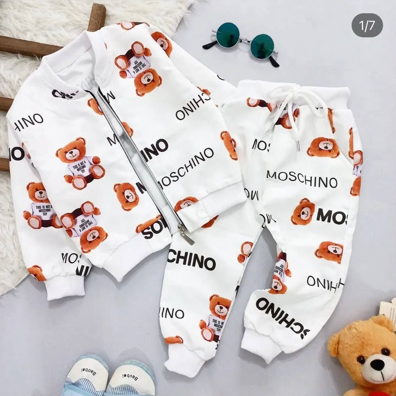 سویشرت شلواربچگانه اسپرت سویشرت شلوارمیکروطرح موسچینو