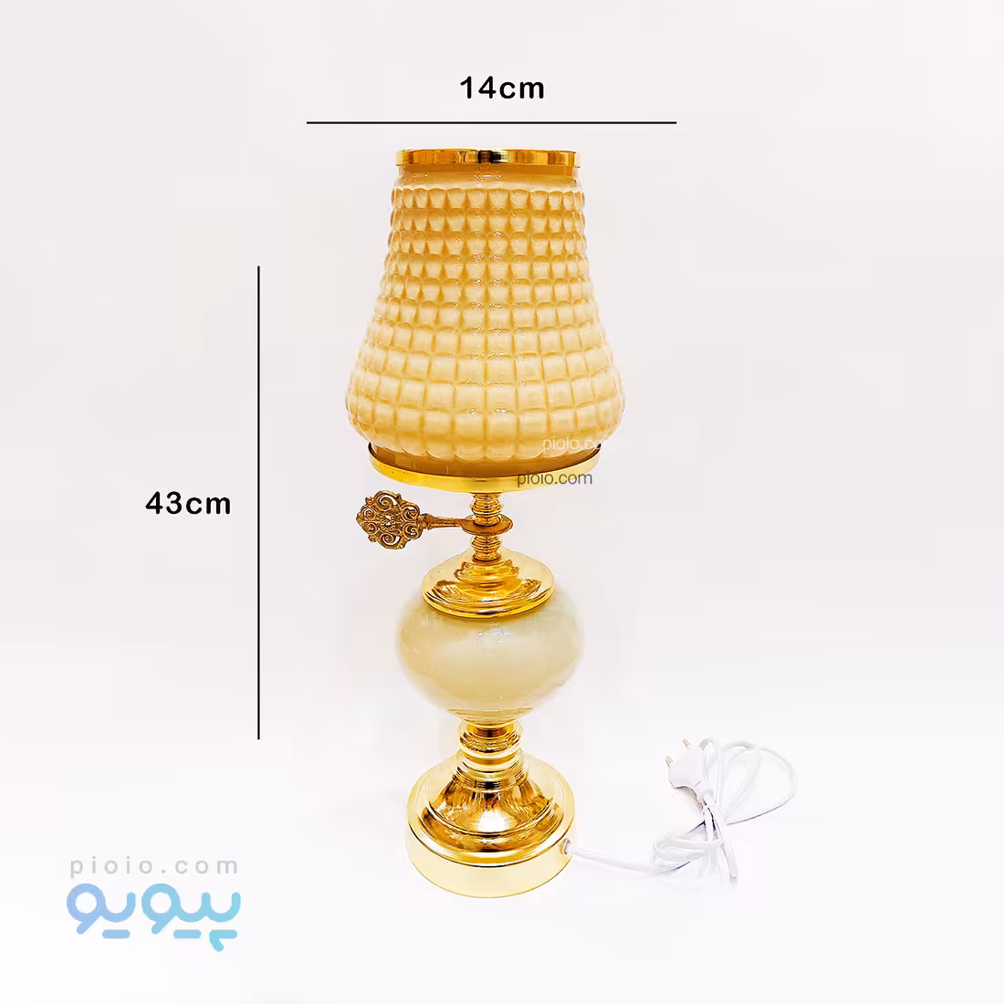 آباژور شید شیشه ای مشبک