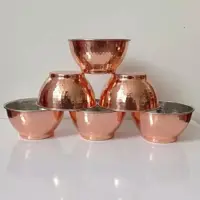 کاسه سوپ خوری ته مسی تک پوش نانوشده 6عدد