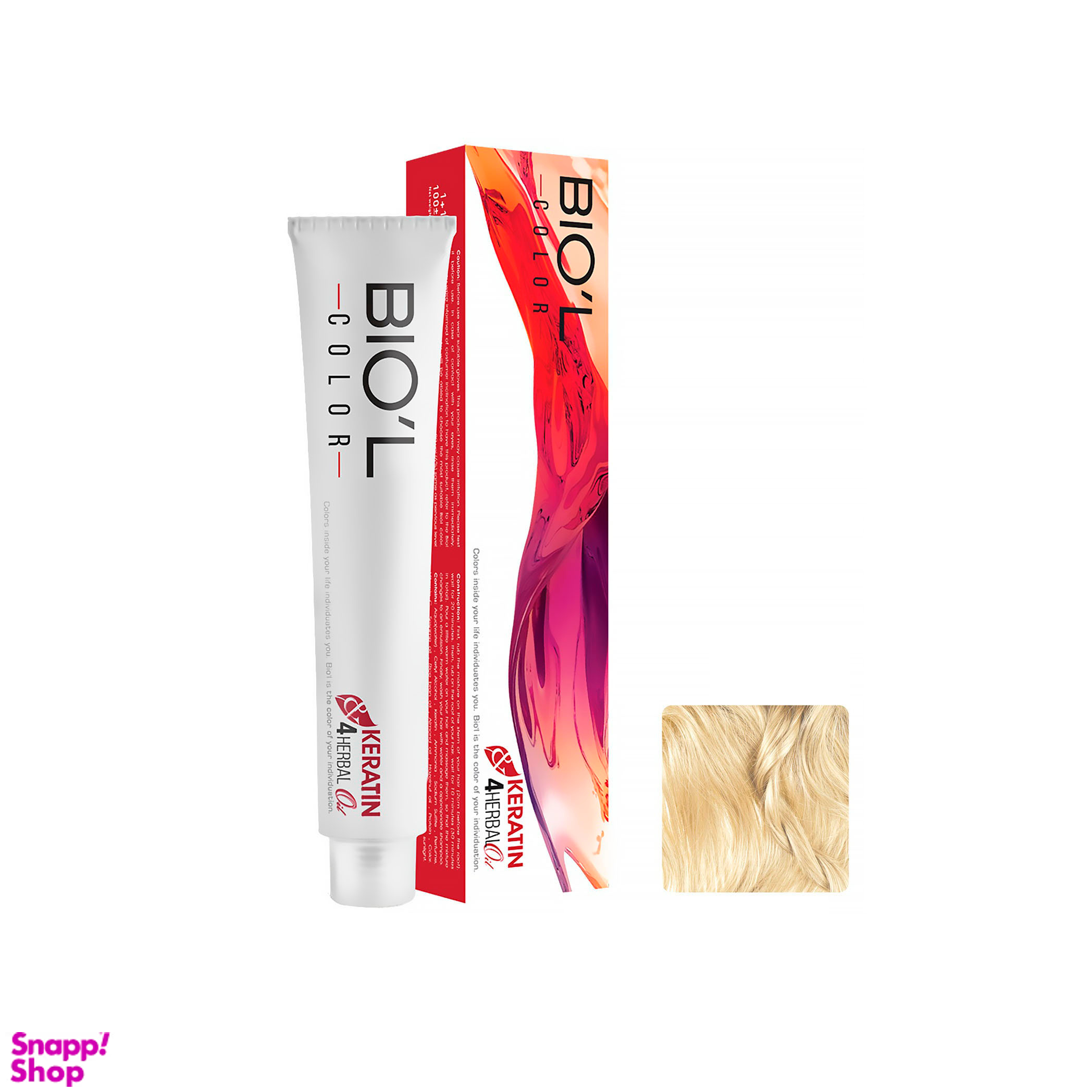 رنگ مو بیول (Biol) سری Professional شماره 10.0 رنگ بلوند پلاتینه طبیعی حجم 100 میلی لیتر