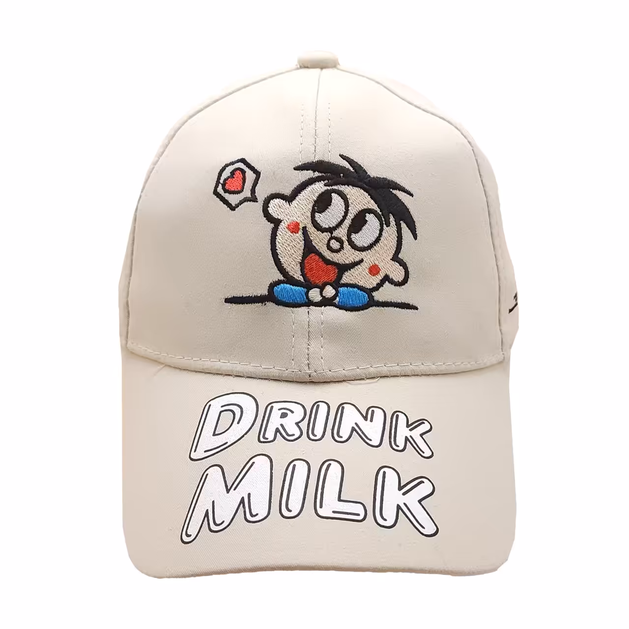 کلاه کپ بچگانه مدل MILK رنگ کرم