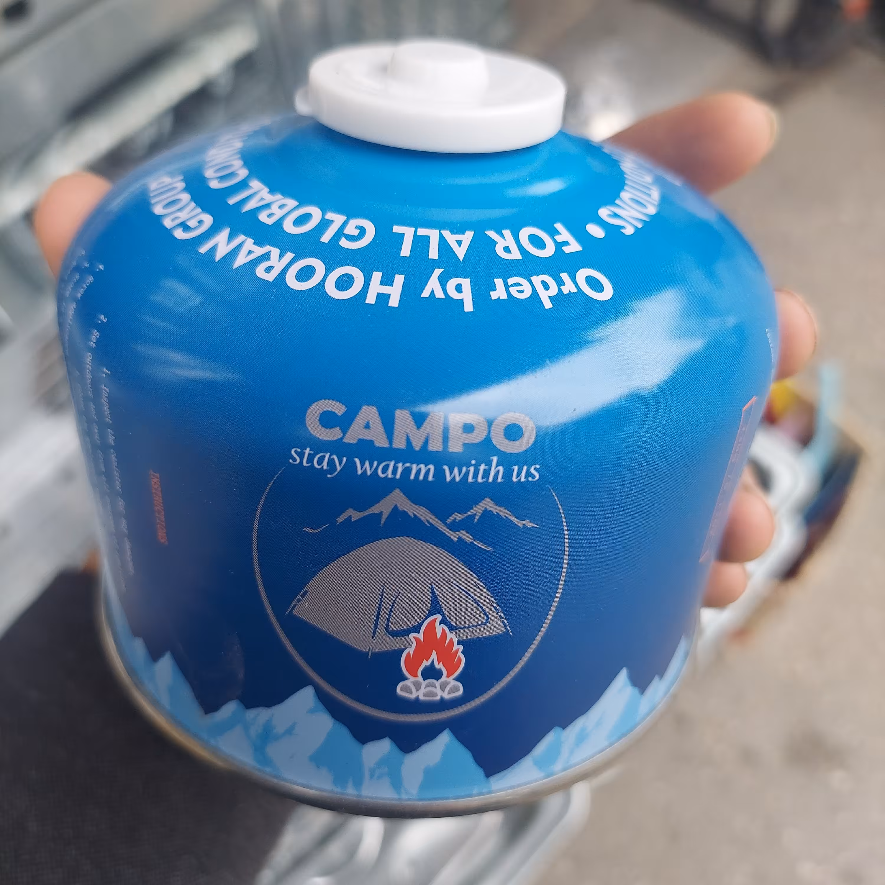 کپسول گاز سفری 230 گرمی کمپو CAMPO