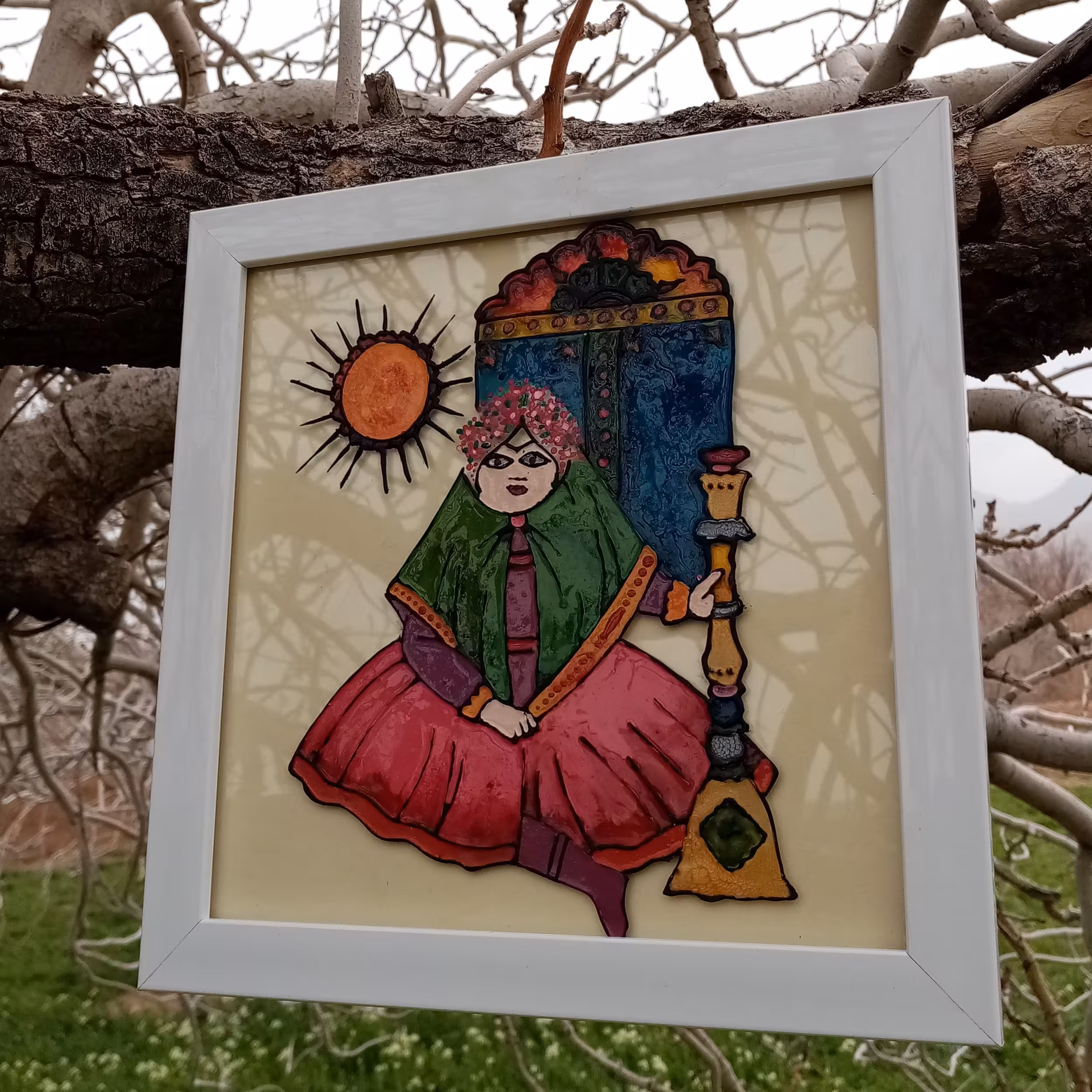 تابلو ویترای (طرح خورشید خانم) 