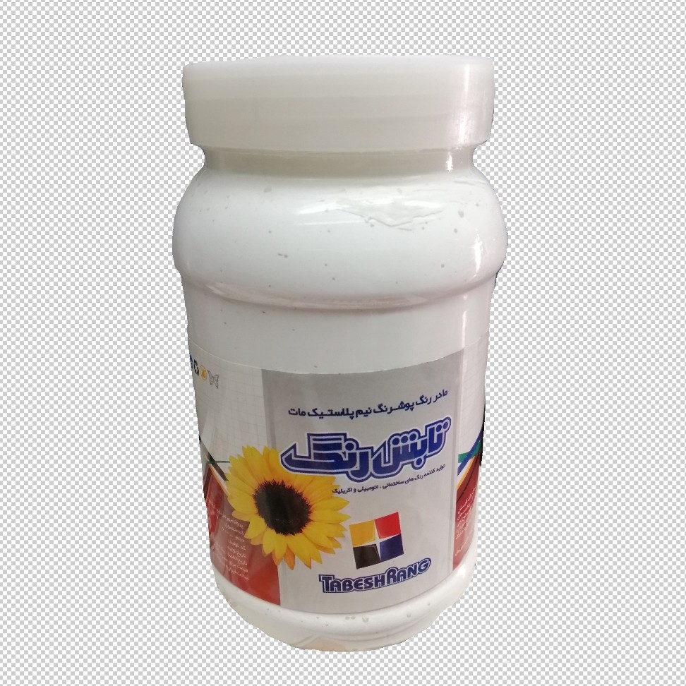 ماده رنگ و رنگ نیم پلاستیک سفید تابش 1 کیلویی