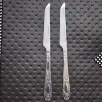 کارد میوه خوری استیل دسته طرح گل 6 عددی