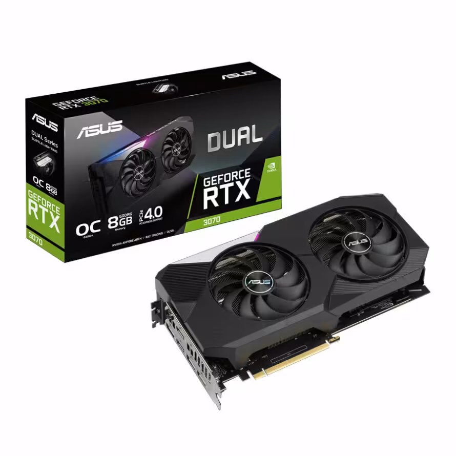 کارت گرافیک ایسوس DUAL RTX 3070 O8G