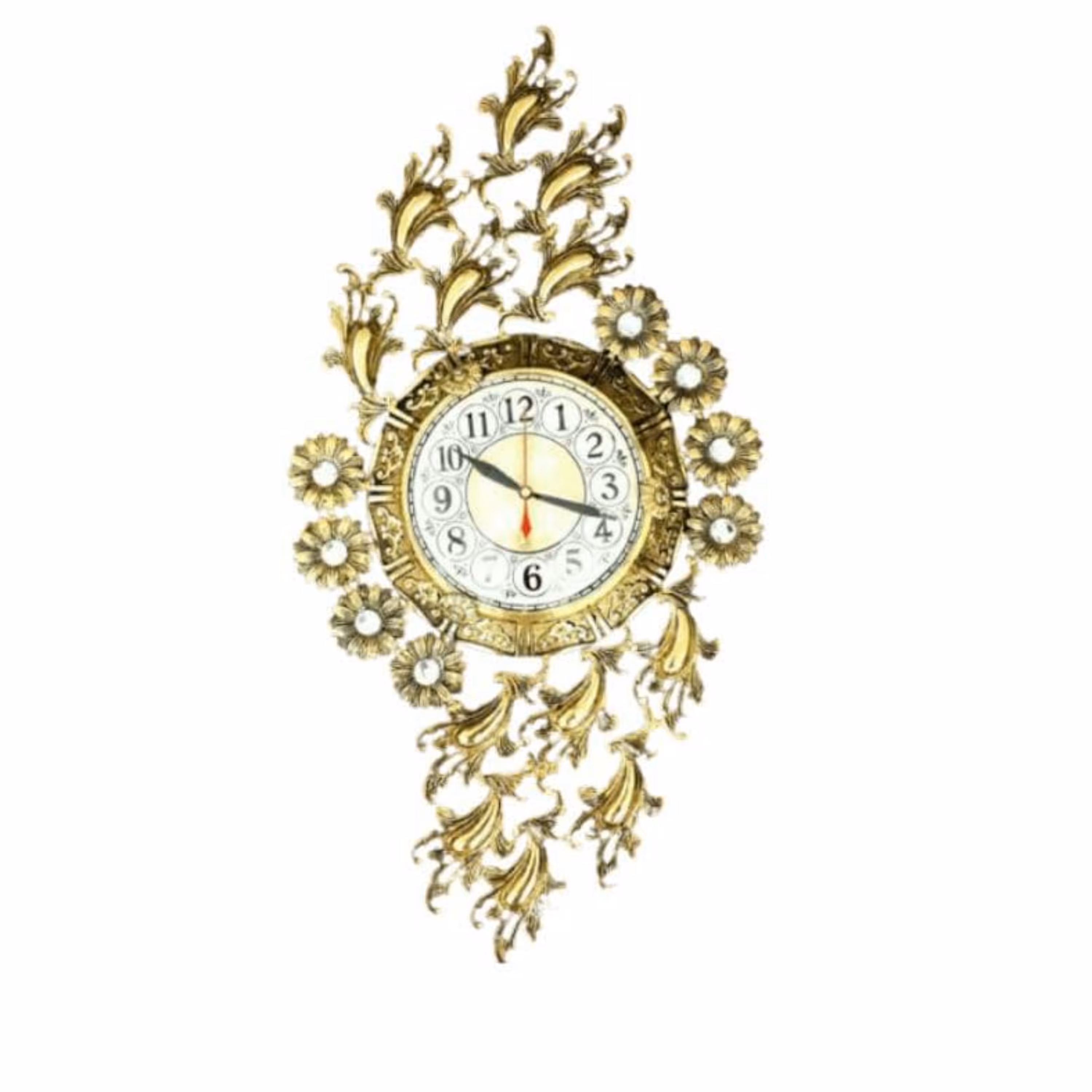 ساعت دیواری برنجی کد ZLS0014