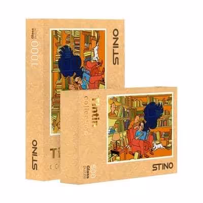 پازل شیشه ای استینو 500 تکه طرح تن تن (کد 19104)،(باجعبه)