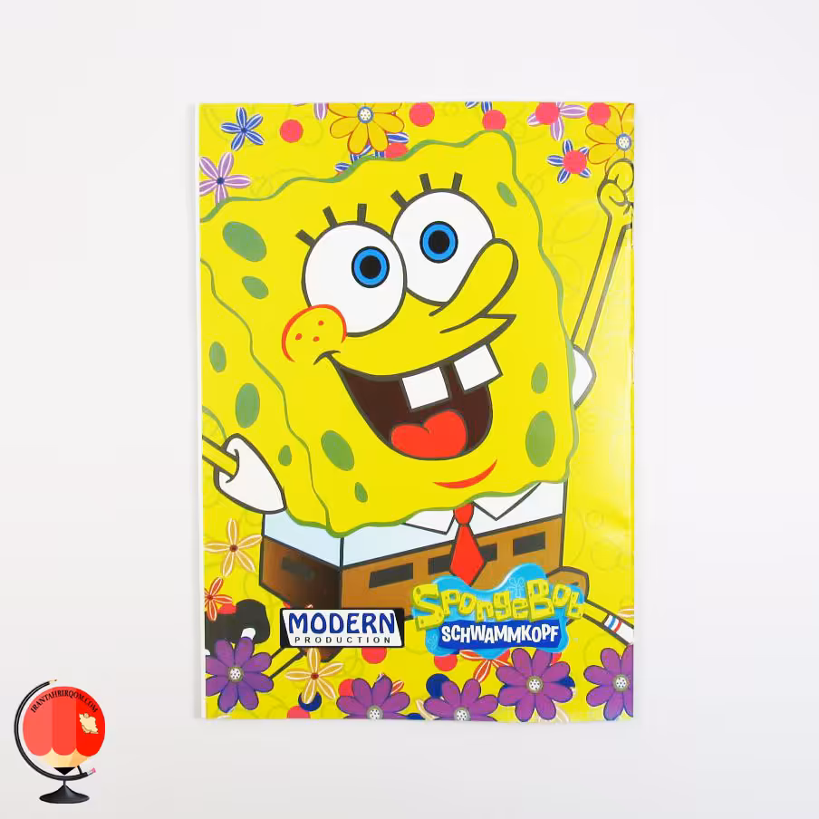 دفتر رسم شطرنجی 1 سانت طرح باب اسفنجی