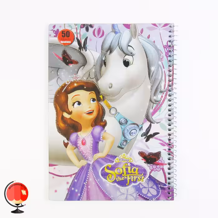 دفتر مشق 50 برگ سیمی طرح سوفیا آپادانا