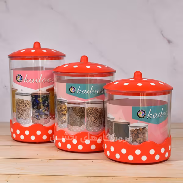 بانکه حبوبات مدل نیلوفر کادوس سایز متوسط