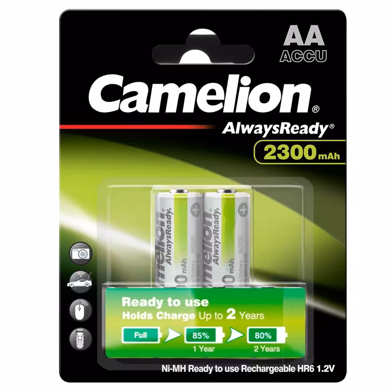 باتری قلمی قابل شارژ کملیون مدل Always Ready بسته 2 عددی