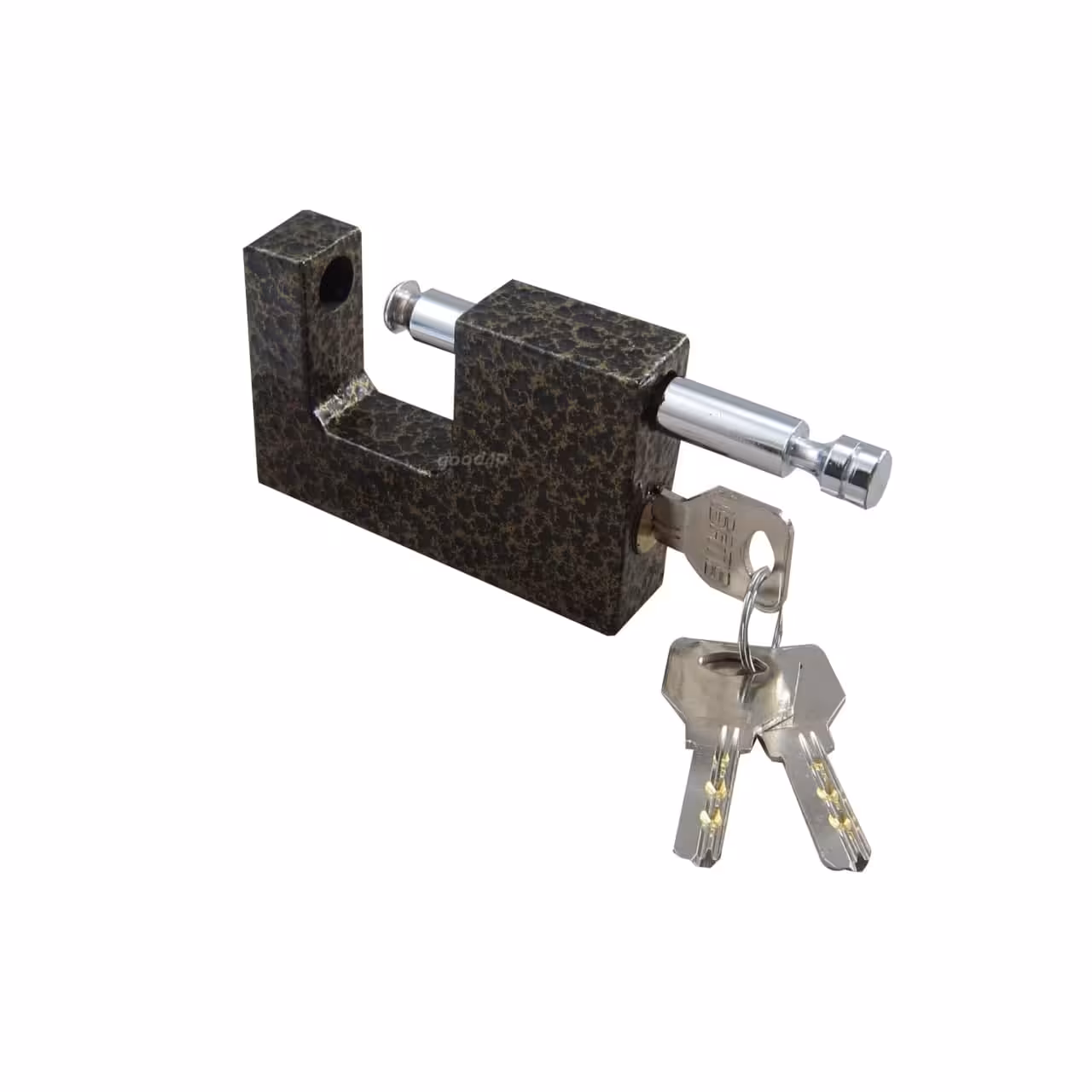 قفل کتابی(90) 85 یک تکه چکشی 3 کلید کامپیوتری برنجی  ISATIS ایساتیس