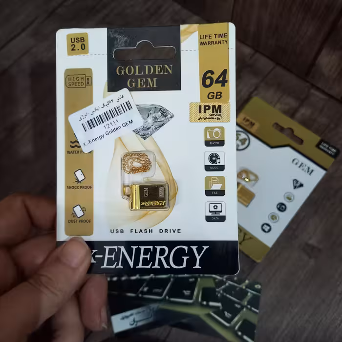 فلش مموری ایکس-انرژی مدل GOLDEN GEM ظرفیت 64 گیگابایت

