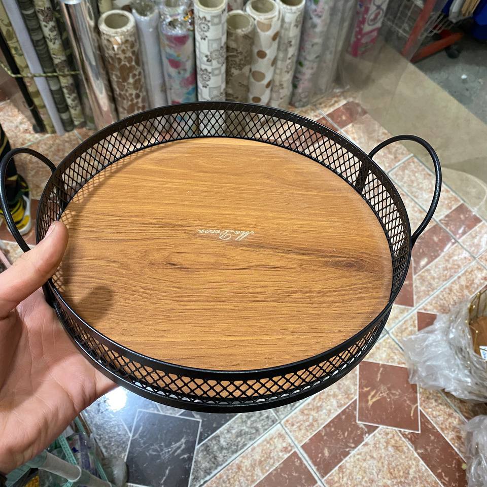 سینی مشکی کفه چوب