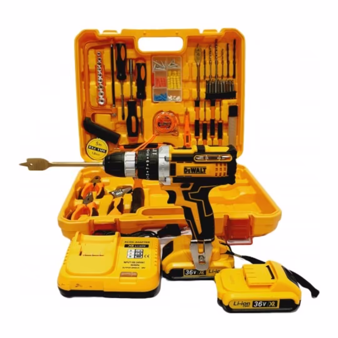 دریل شارژی دیوالت همراه با پک جعبه ابزار کامل