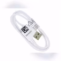 کابل شارژر سامسونگ کپی، طول کابل 0/8 متر، رنگ: سفید