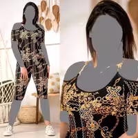 تاپ شلوارک زنانه مدل زنجیری تینا
