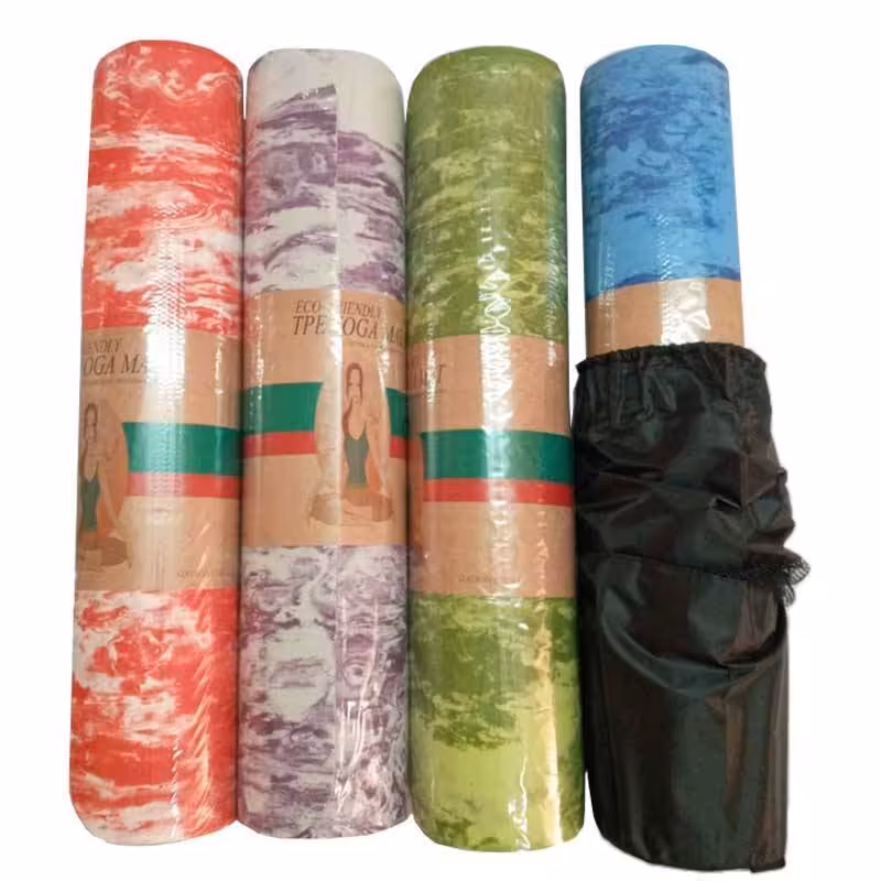 مت یوگا 6 میلیمتری طرح دار TPE