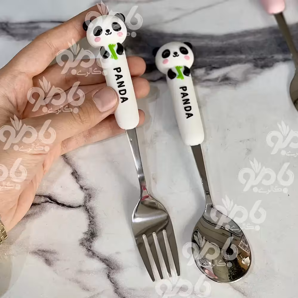 قاشق چنگال کودک تمام سیلیکونی M36