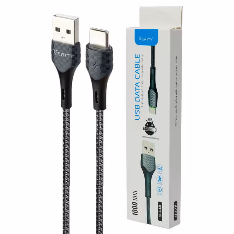 کابل شارژ Type-C وریتی Verity CB3143