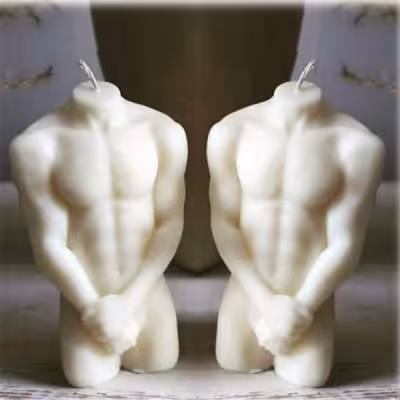 شمع طرح خجالتی مرد کد2017