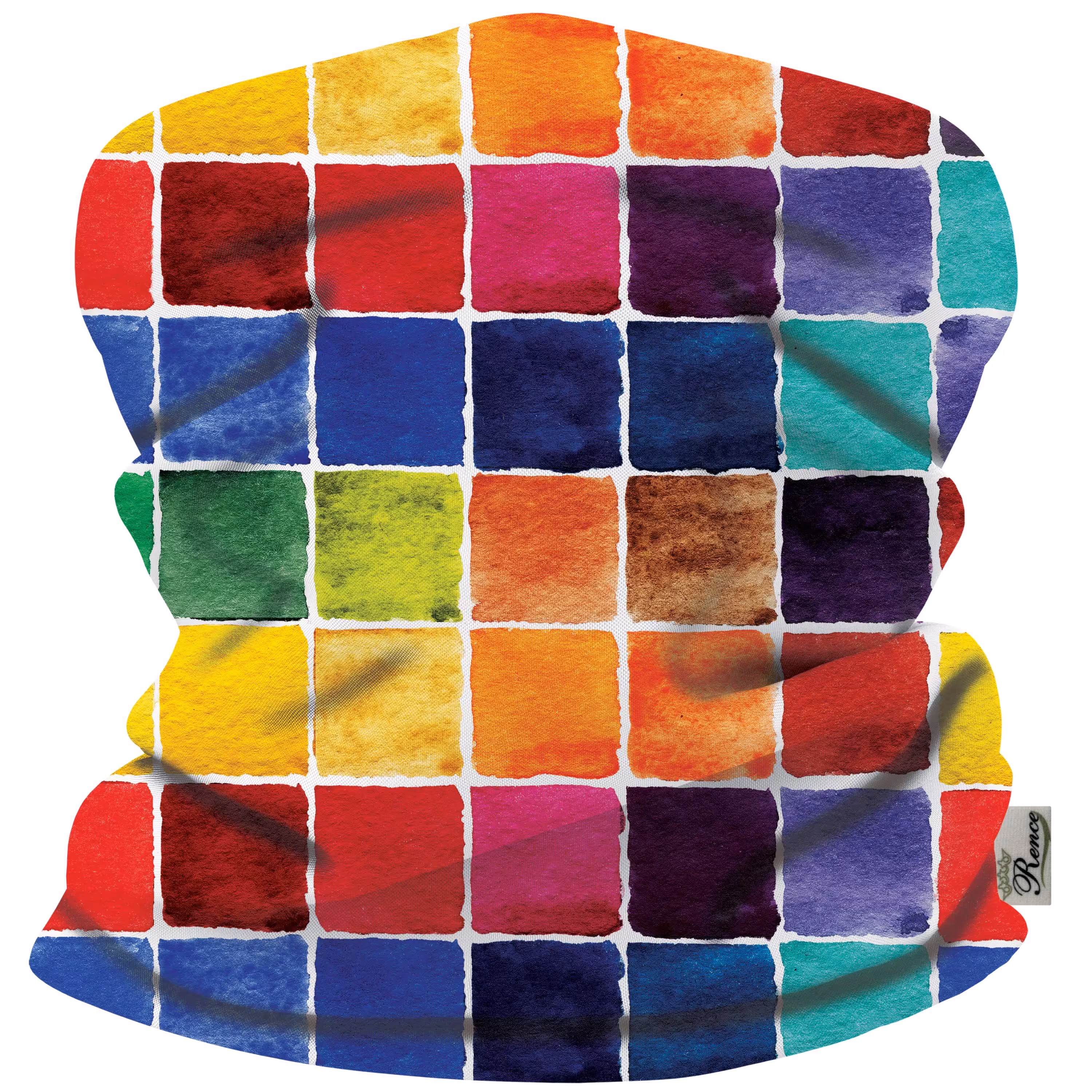 دستمال سر و گردن و پیشانی بند اسکارف طرح رنگارنگ سایز 25 در 50 مدل H2-517 شرکت رنس