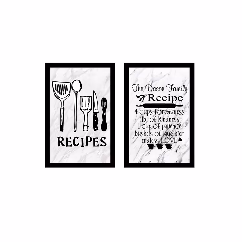 تابلو مدل آشپزخانه کد 115 مجموعه 2 عددی