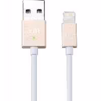 کابل جاست موبایل ALUCABLE LIGHTNING طلایی 1 متری - Hiapple.ir