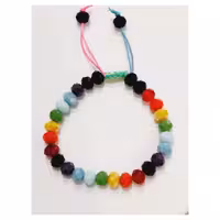 دستبند کریستال طرح رنگین کمان