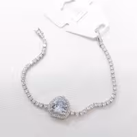 دستبند تنیسی طرح جواهر مدل قلب از برند ysx