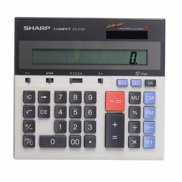 ماشین حساب رومیزی 12 رقم شارپ مدل CS2130