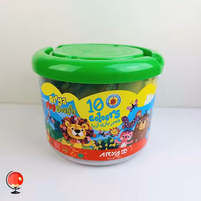 خمیر بازی آریا سطلی 10 رنگ