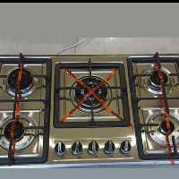 اجاق گاز صفحه ای ازسال بصورت پس کرایه