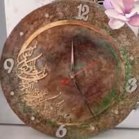 ساعت دیواری رزینی و ان یکاد
