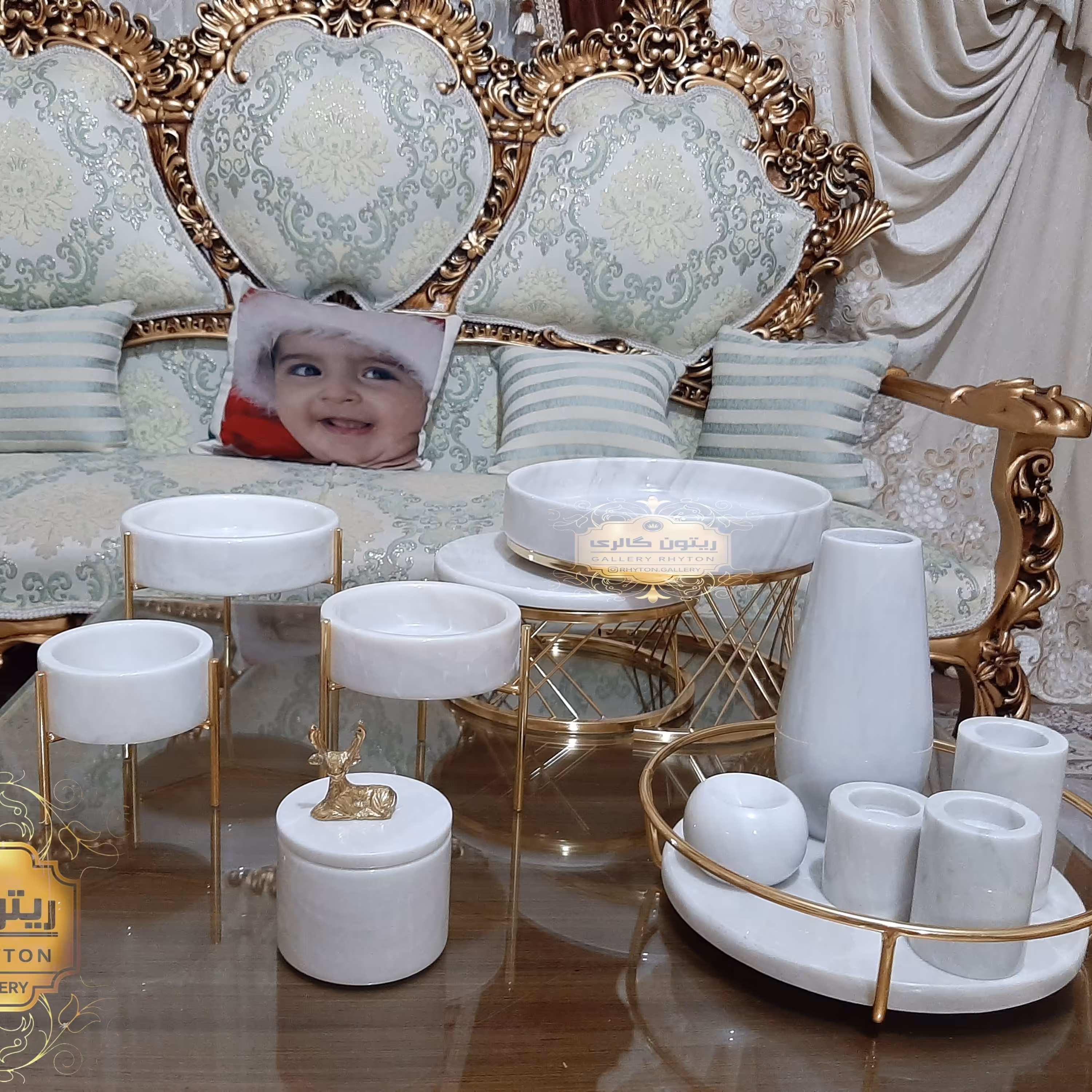 ظروف پذیرایی سنگی کد 6