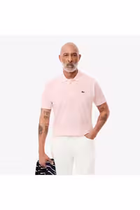 تی شرت یقه پولو صورتی مردانه کلاسیک فیت L1212 Lacoste