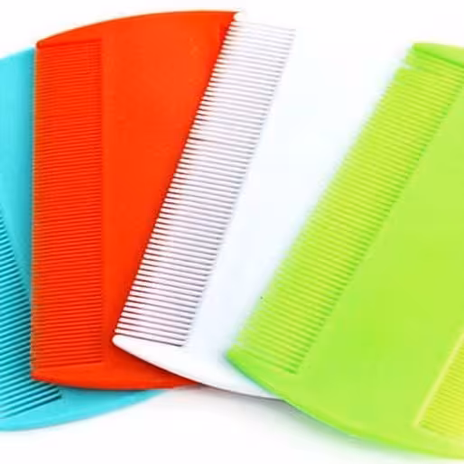 شانه ضد شپش دندانه ریز محکم 5 عددی شانه پاکسازی شپش