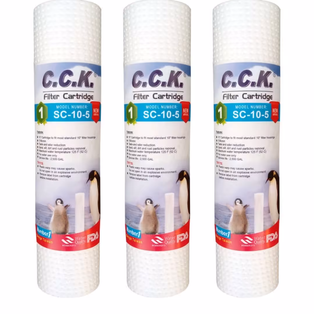 فیلتر تصفیه آب سی سی کا مدلpp 5 micron بسته 3 عددی