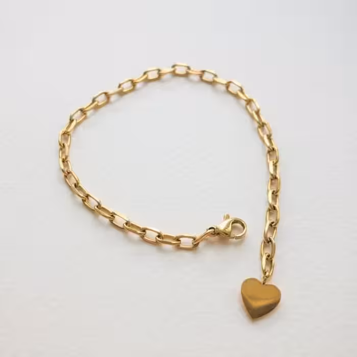 دستبند رولو با آویز استیل 