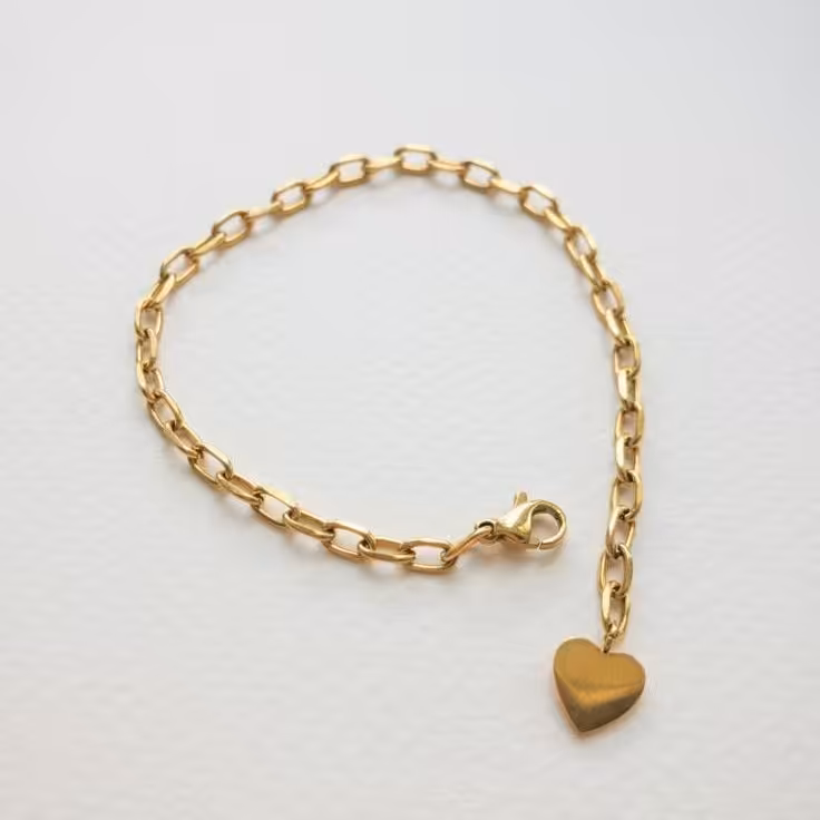 دستبند رولو با آویز استیل 