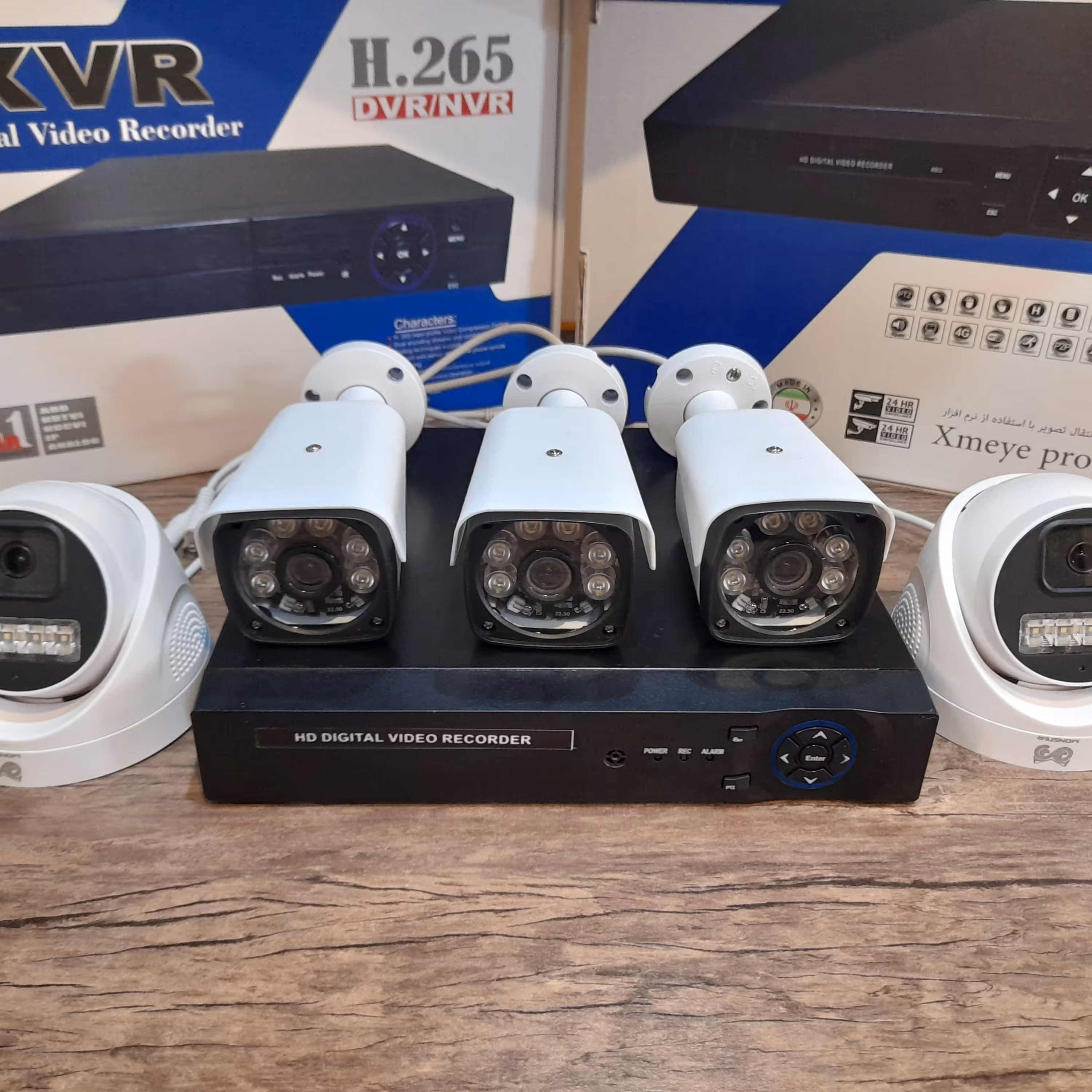 پک 5 دوربین مداربسته  دید در شب رنگی Monster