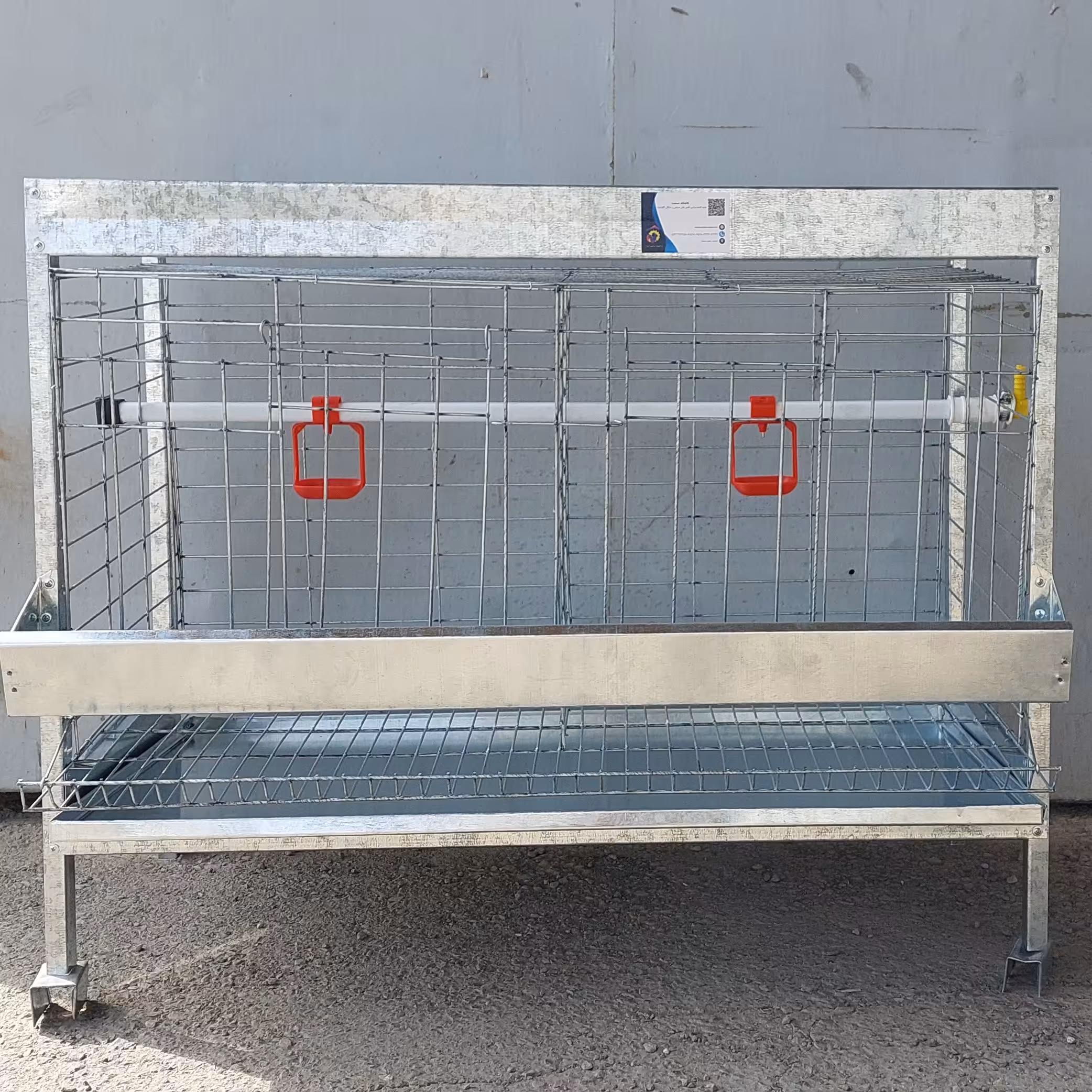 قفس مرغ یک طبقه، بومی  خانگی تمام گالوانیزه ضد زنگ ارسال باربری پس کرایه