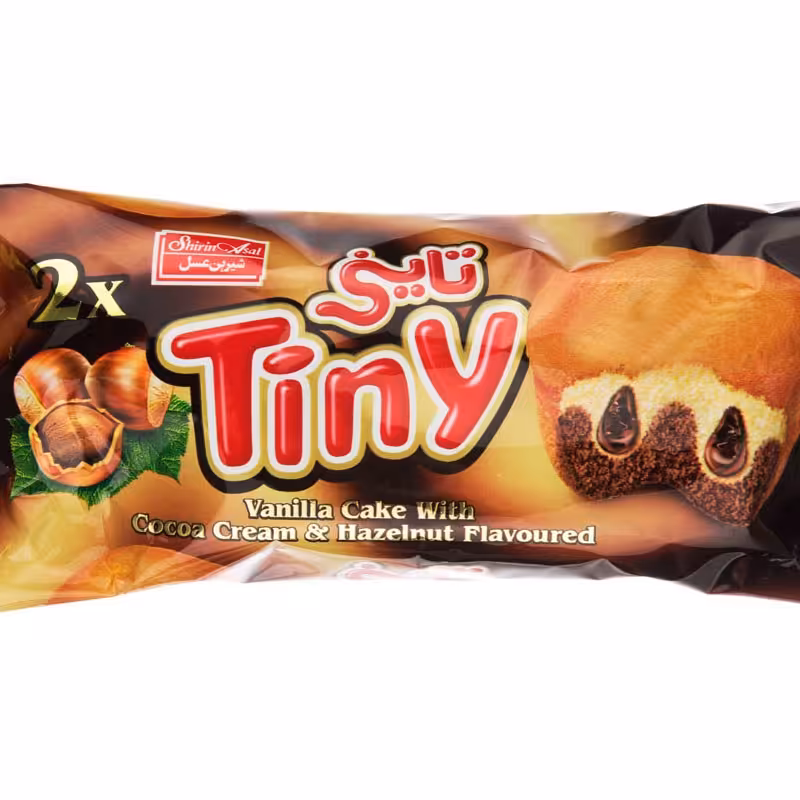 کیک دوقلو تاینی محصول شیرین عسل کارتن 36 عددی بسیار  خوشمزه