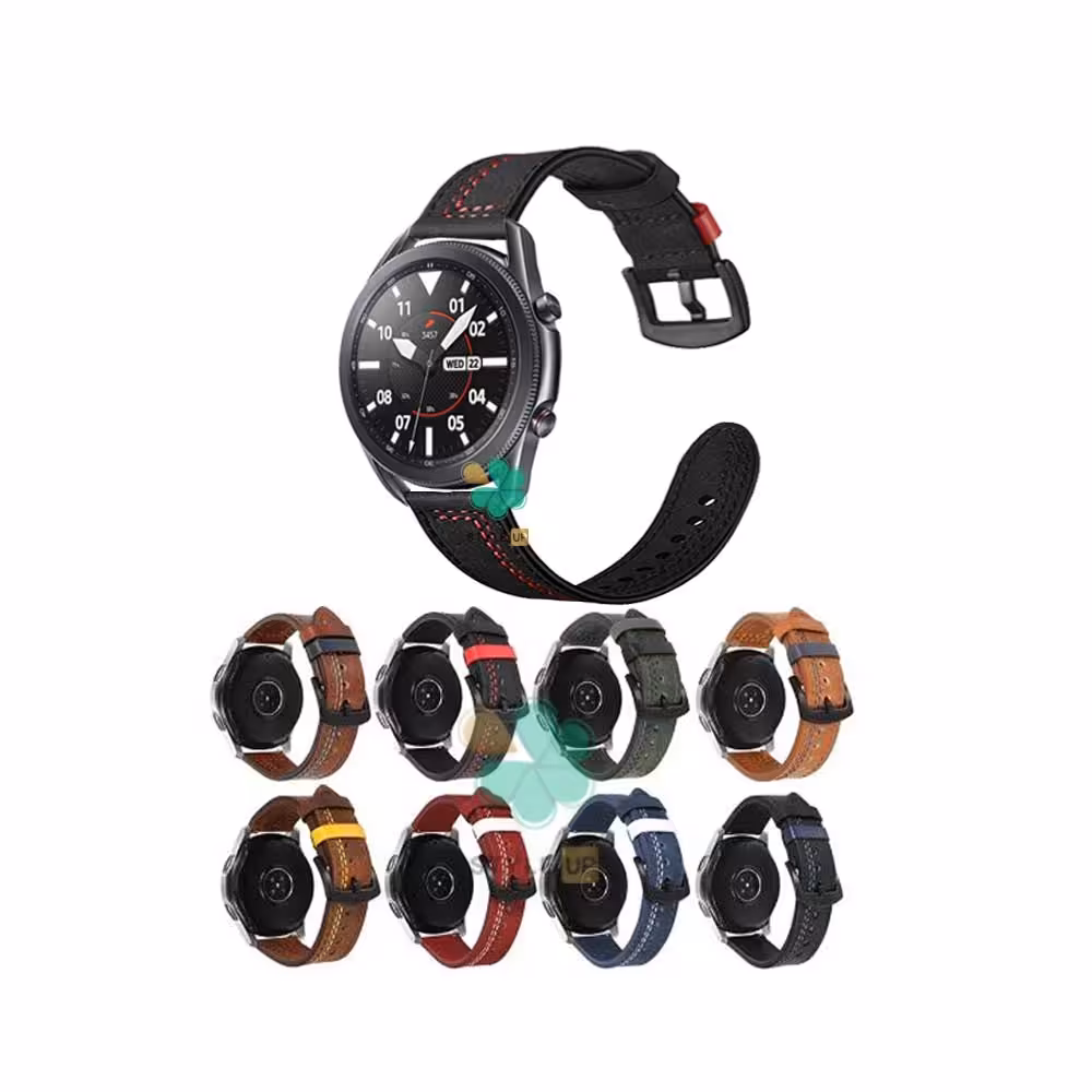 بند چرمی ساعت سامسونگ Samsung Galaxy Watch 3 45mm مدل Nubuck Leather