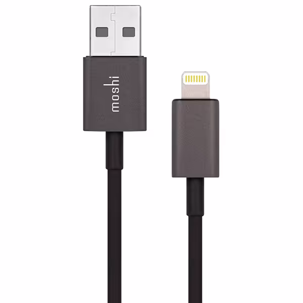 کابل MOSHI موشی LIGHTNING لایتنینگ 1 متری مشکی - Hiapple.ir