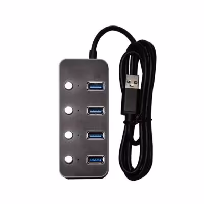 هاب 4 پورت USB 3.0 کی نت K-HUAMH504 کلید دار