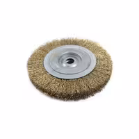 فرچه ( برس ) سیمی تخت افشان طلایی قطر 17.5 سانتی متر ساب ایران ( کربلایی )